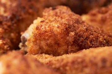 Home made breaded baked chicken legs
