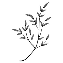 silhouette of a tree