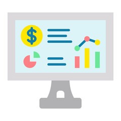 Analytic Flat Icon