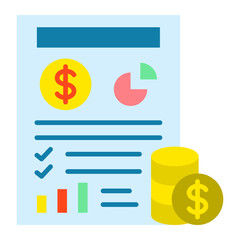 Financial Flat Icon