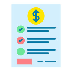 Price List Flat Icon