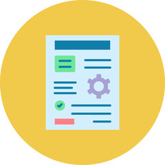 Project Management Multicolor Circle Flat Icon