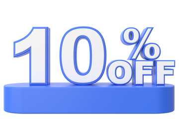 3D ten percent off. 10% off. 10% sale.