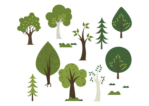 Set tree illustration design