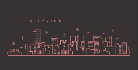 City line illustration design