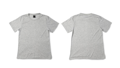 Gray T shirt mockup, Realistic t-shirt.