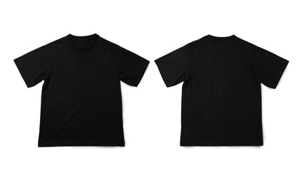 Black Oversize T shirt mockup, Realistic t-shirt. - obrazy, fototapety, plakaty