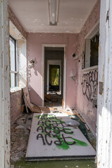 An old abandoned motel stands rotting and crumbling at the side of Highway 69 in Ontario between...