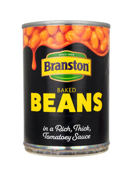 Branston baked beans in a rich thick tomato sauce in a 410g ring pull can
