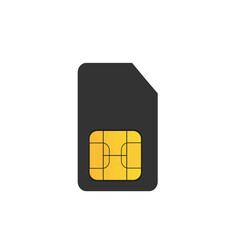 SIM card on a white background. Vector illustration