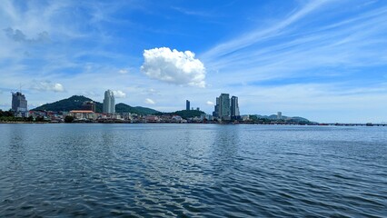 city harbour in Chonburi, Thailand