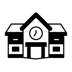 School building icon