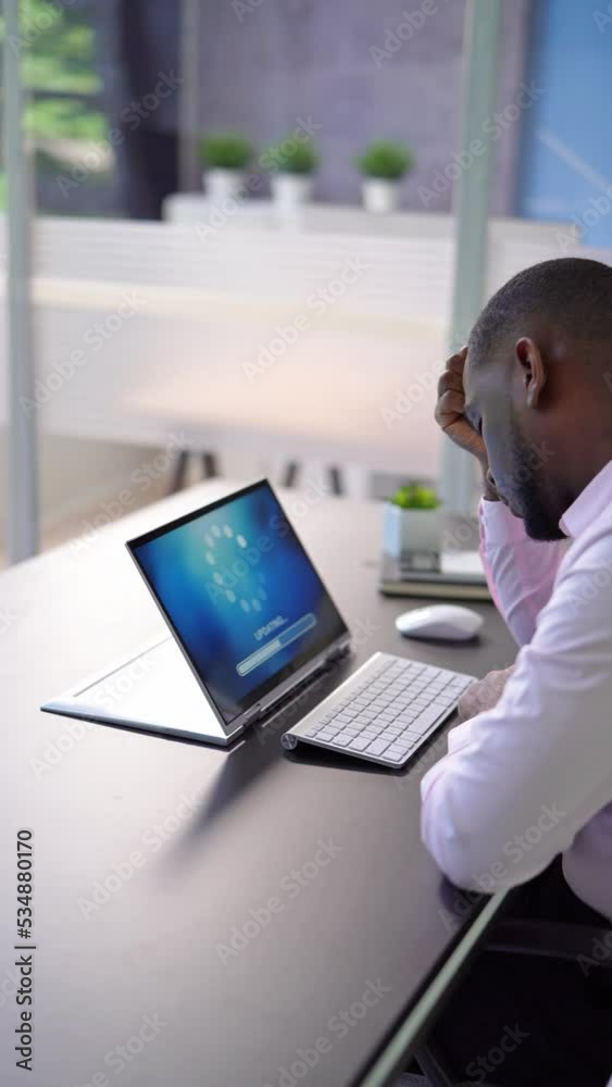 Aufkleber Installing Software Update Progress. Computer Loading Patch
