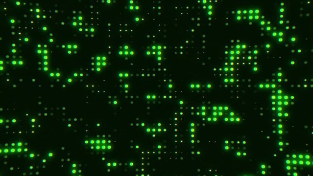 binary code background, green digital background video, green neon light background video (Loop), technology green background video