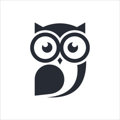 Owl eye Vector Logo Design Template