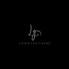 LY logo, Hand written letter LY logo, Script logo, Modern   logo