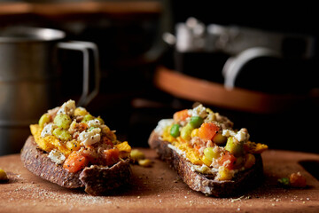 homemade delicious rye toast