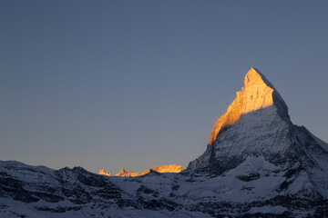 The Matterhorn at sunrise.
