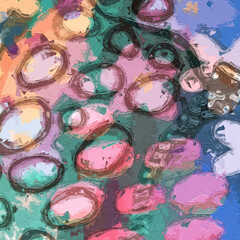 Beautiful abstract oil painting texture illustration