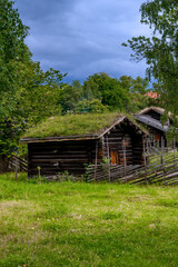 wooden house in the mountains