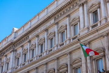 The Historical Building of the Italian Central Bank in the Centre of Rome