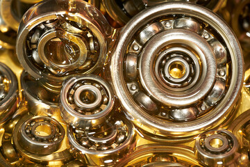 Ball bearing. Motor oil. Lubricating oil.