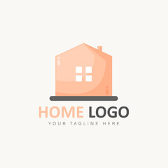 Home logo cartoon style icon illustration