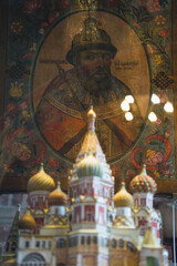 Fototapeta premium Details from inside Saint Basil's Cathedral, Moscow, Russia