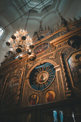 Details from inside Saint Basil's Cathedral, Moscow, Russia