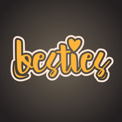 Besties Lettering
