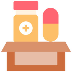 Medicine donation icon symbol element