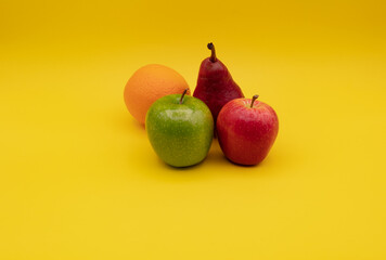 apple and pear and oranges