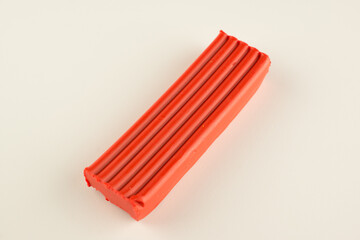 children color wax plasticine for creativity isolated