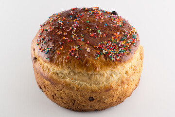 round fragrant Easter bun