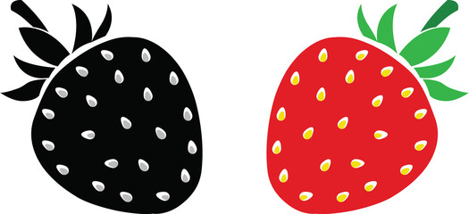 strawberry red anb black , natural fruit 