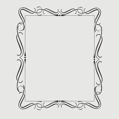 Frame, in the style of an ornament, Vector illustration eps 10, Art.
