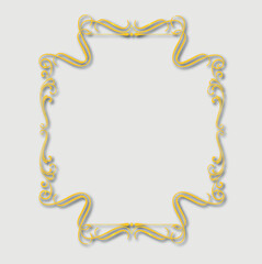 Frame, in the style of an ornament, Vector illustration eps 10, Art.