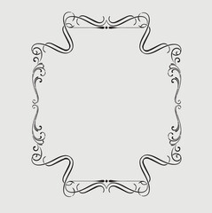 Frame, in the style of an ornament, Vector illustration eps 10, Art.