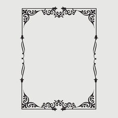 Frame, in the style of an ornament, Vector illustration eps 10, Art.