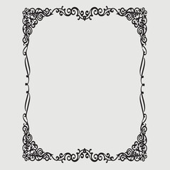 Frame, in the style of an ornament, Vector illustration eps 10, Art.