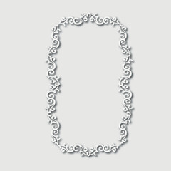 Frame, in the style of an ornament, Vector illustration eps 10, Art.