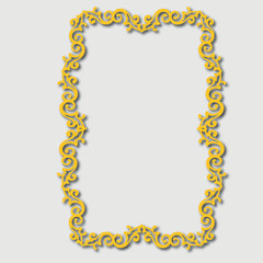 Frame, in the style of an ornament, Vector illustration eps 10, Art.