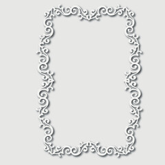 Frame, in the style of an ornament, Vector illustration eps 10, Art.