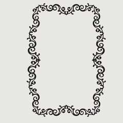 Frame, in the style of an ornament, Vector illustration eps 10, Art.