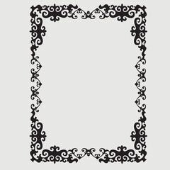 Frame, in the style of an ornament, Vector illustration eps 10, Art.