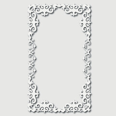 Frame, in the style of an ornament, Vector illustration eps 10, Art.