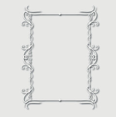 Frame, in the style of an ornament, Vector illustration eps 10, Art.
