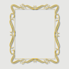 Frame, in the style of an ornament, Vector illustration eps 10, Art.