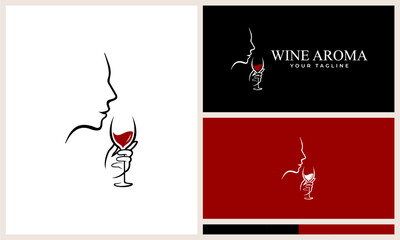luxury wine logo
