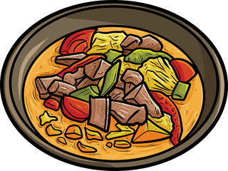 Yummy tongseng daging a traditional food from indonesia
